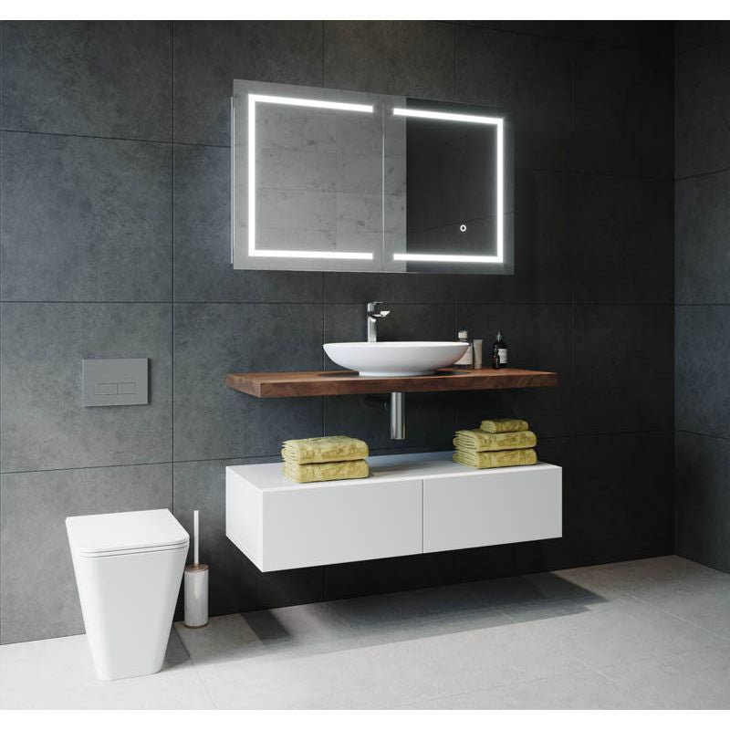Vera LED Mirror Cabinet V120D 1200mm x 700mm