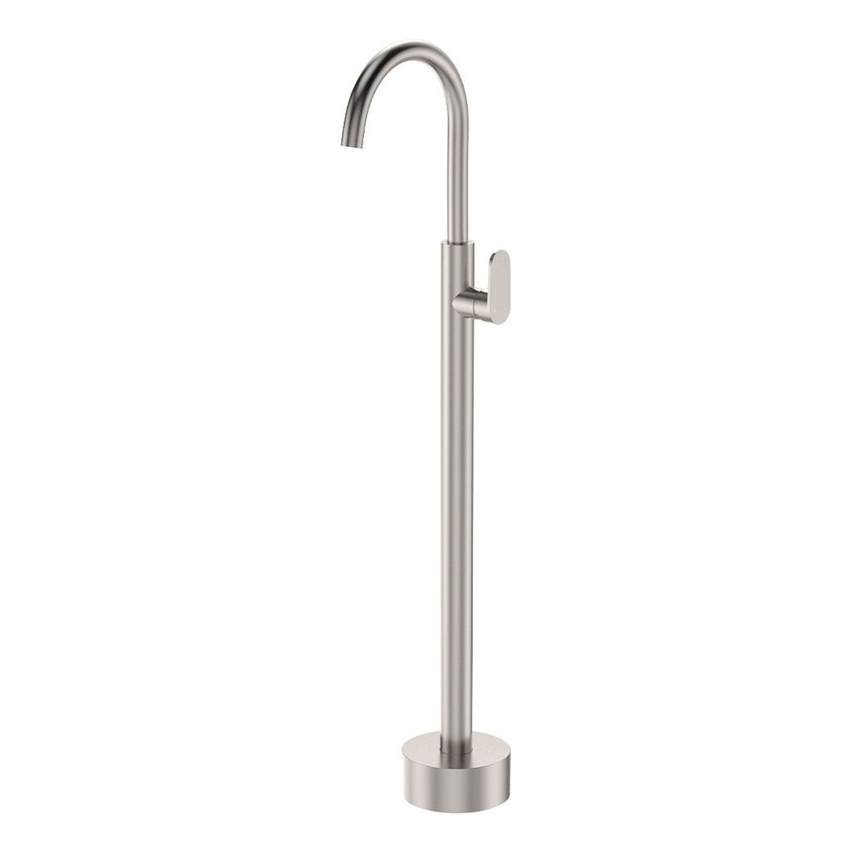 Empire Slim Floor Mounted Bath Mixer, Brushed Nickel