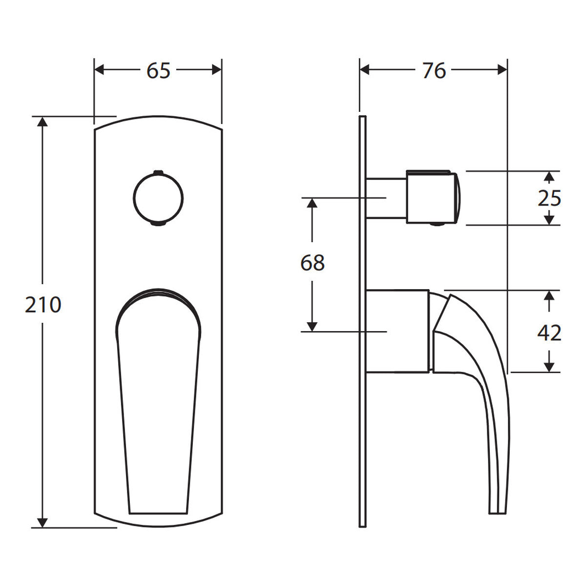 Fienza Keeto Wall Diverter Mixer