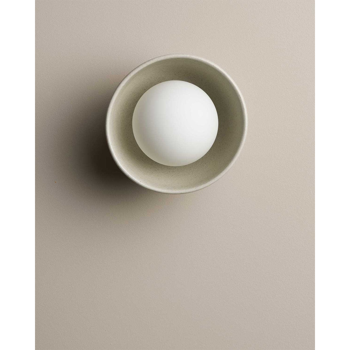 Robert Gordon Ceramic Wall Bowl Sconce Light, Shale