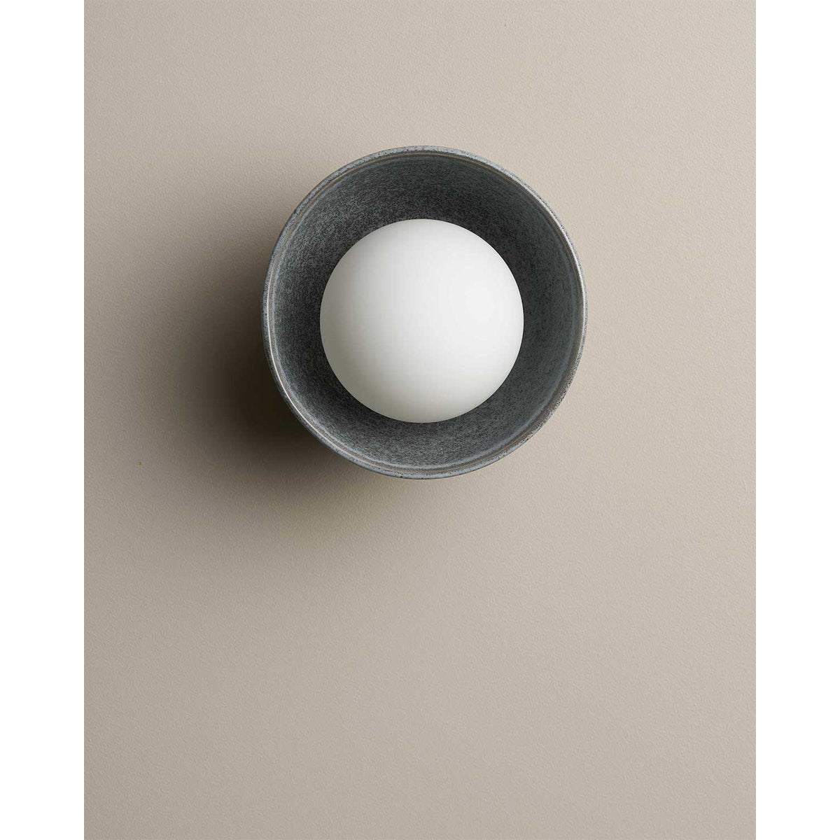 Robert Gordon Ceramic Wall Bowl Sconce Light, Storm
