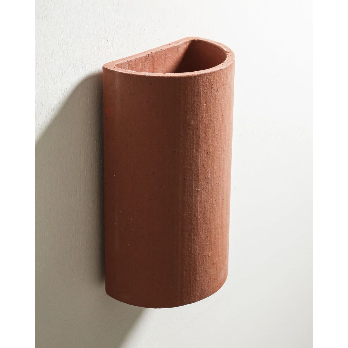 Curved Wall Light In Terracotta