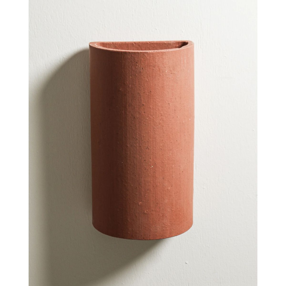Curved Wall Light In Terracotta