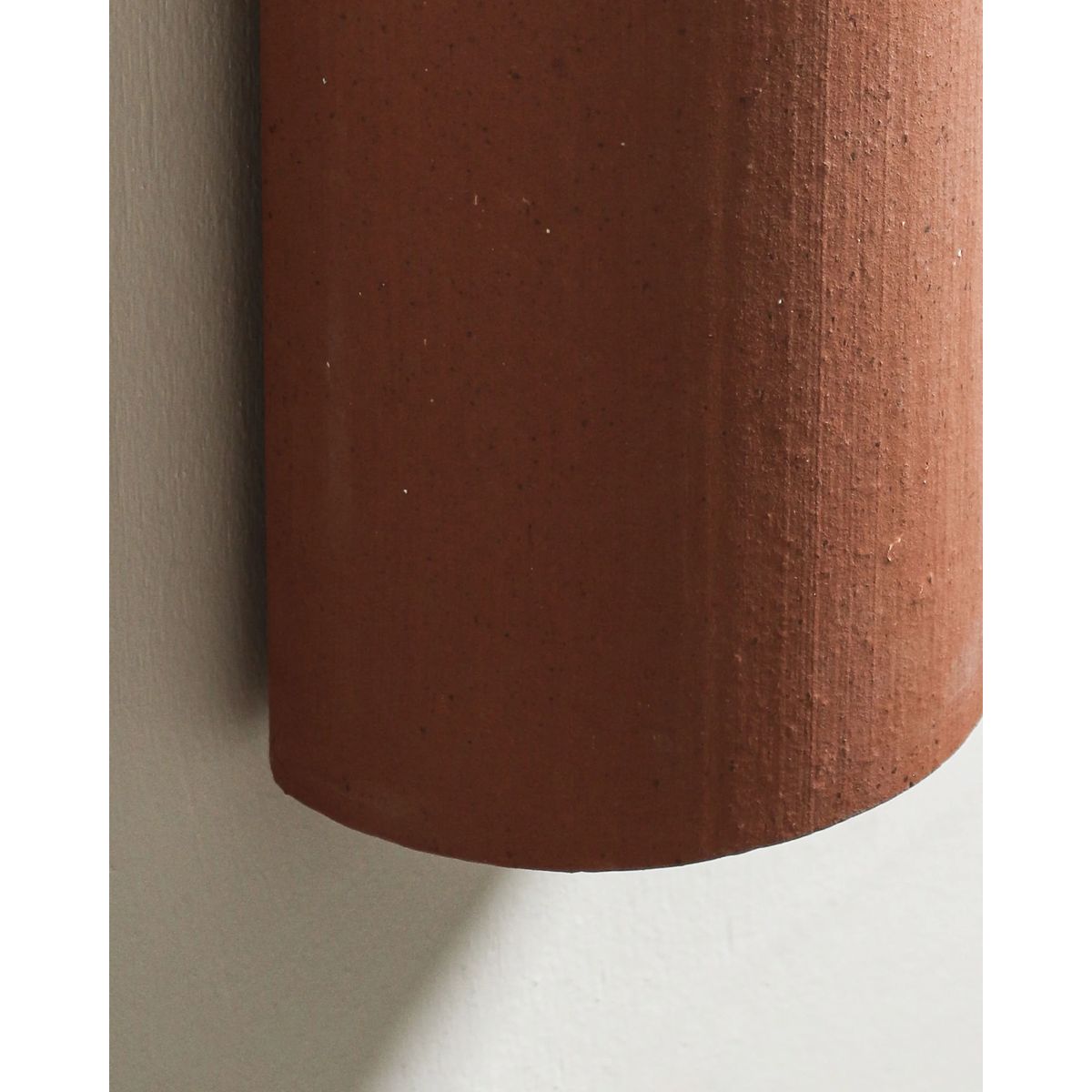 Curved Wall Light In Terracotta