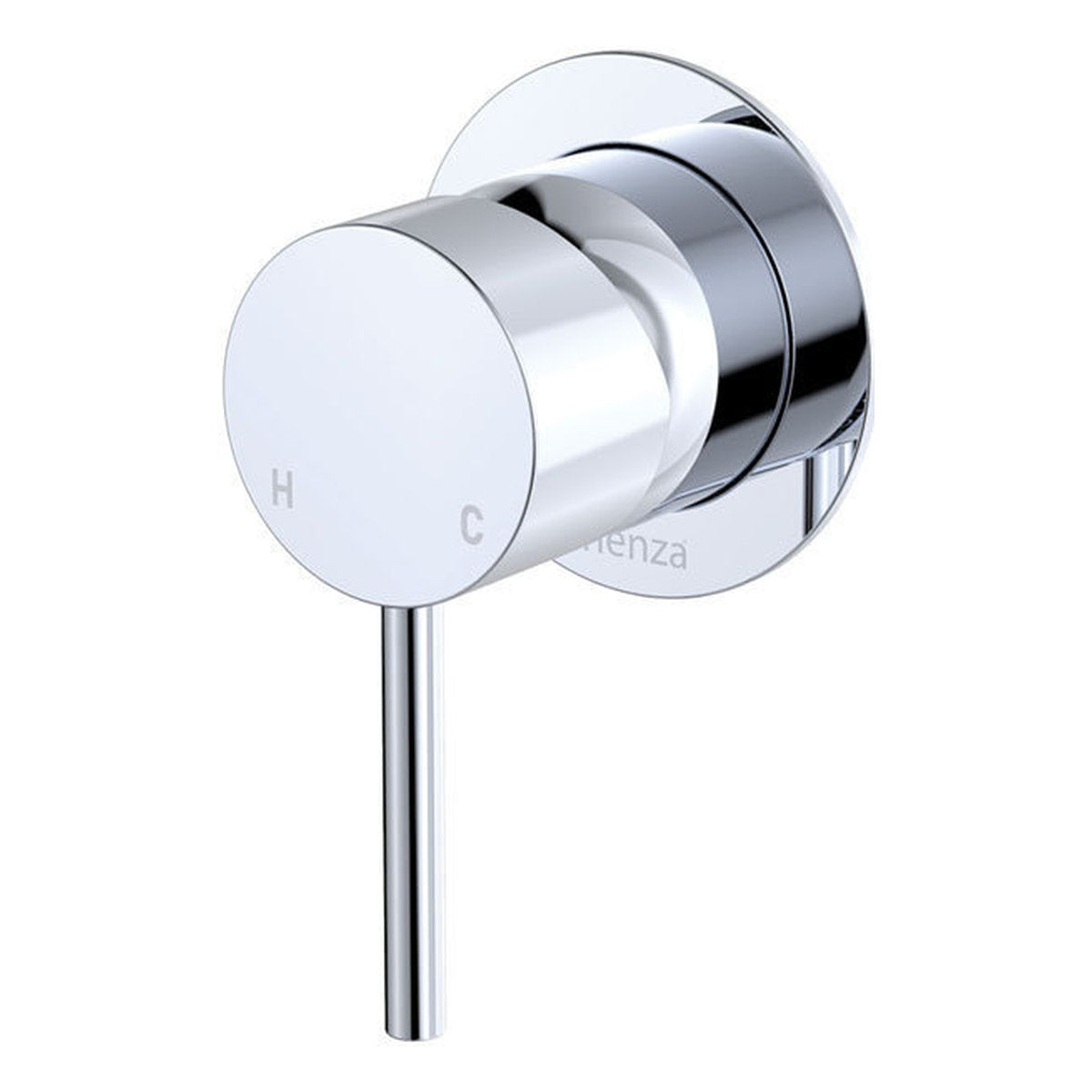 Fienza Kaya Wall Mixer, Small Round Plate, Chrome - Lead Free