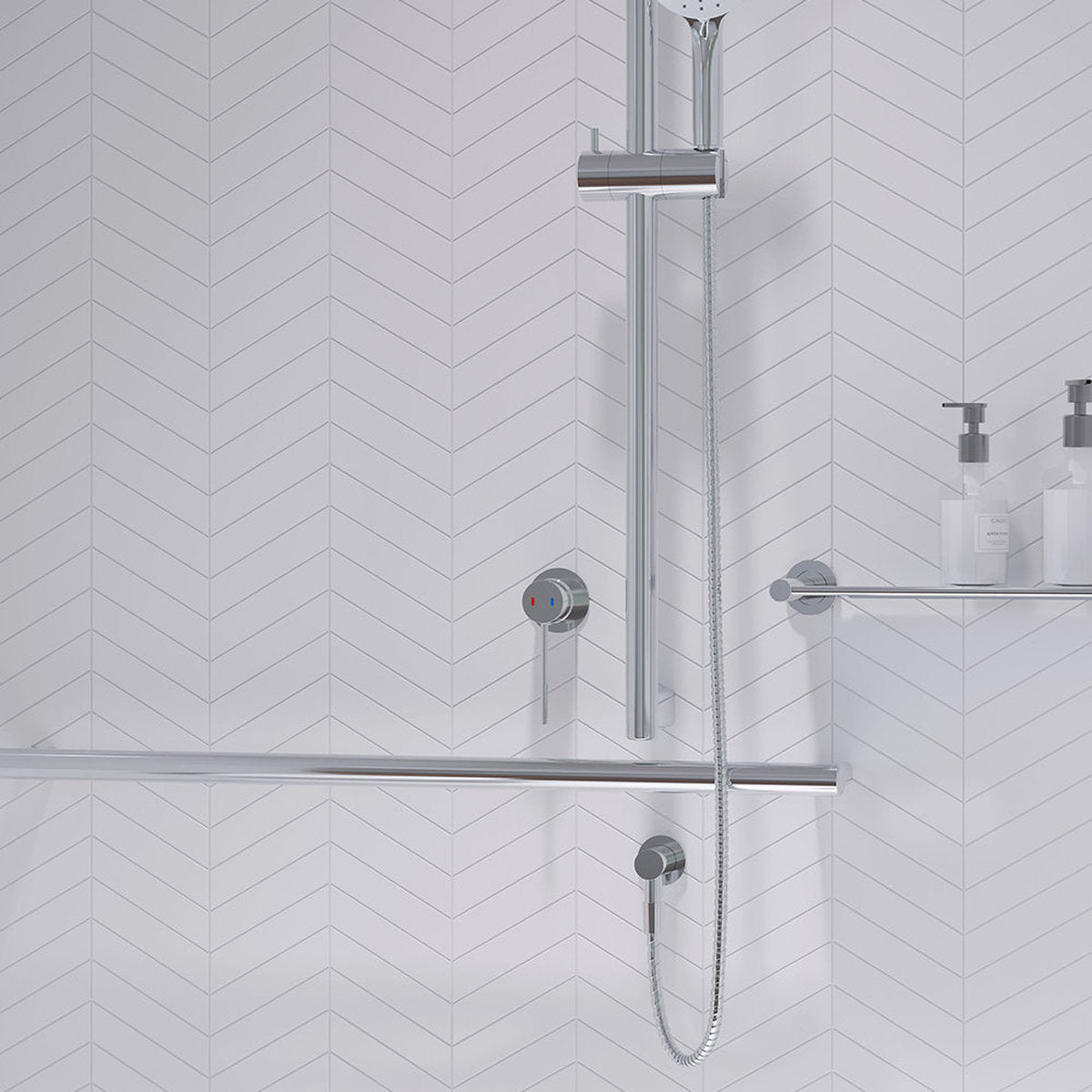 Fienza Kaya Care Wall Mixer, Chrome