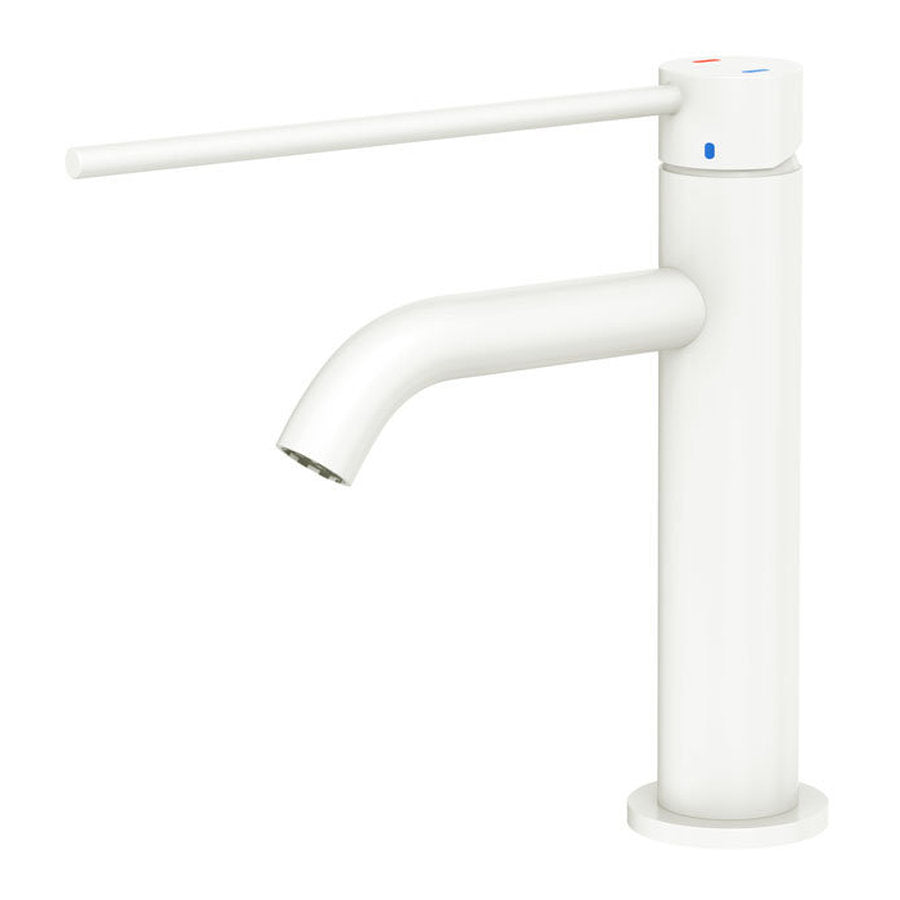Fienza Kaya Care Basin Mixer, Matte White