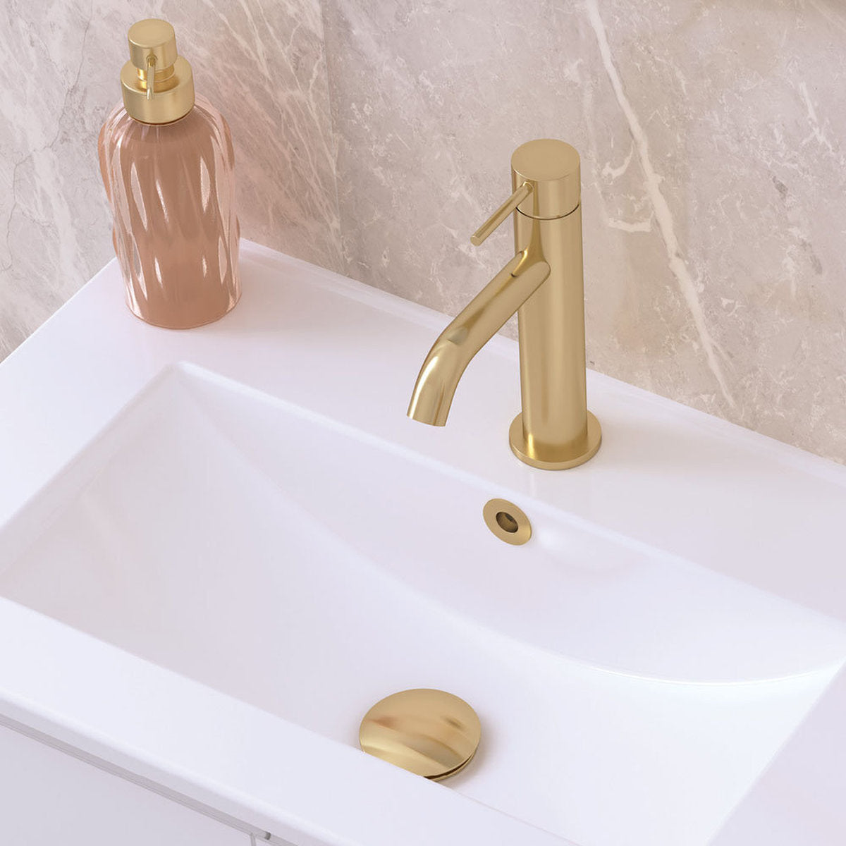 Fienza Kaya Basin Mixer, Urban Brass