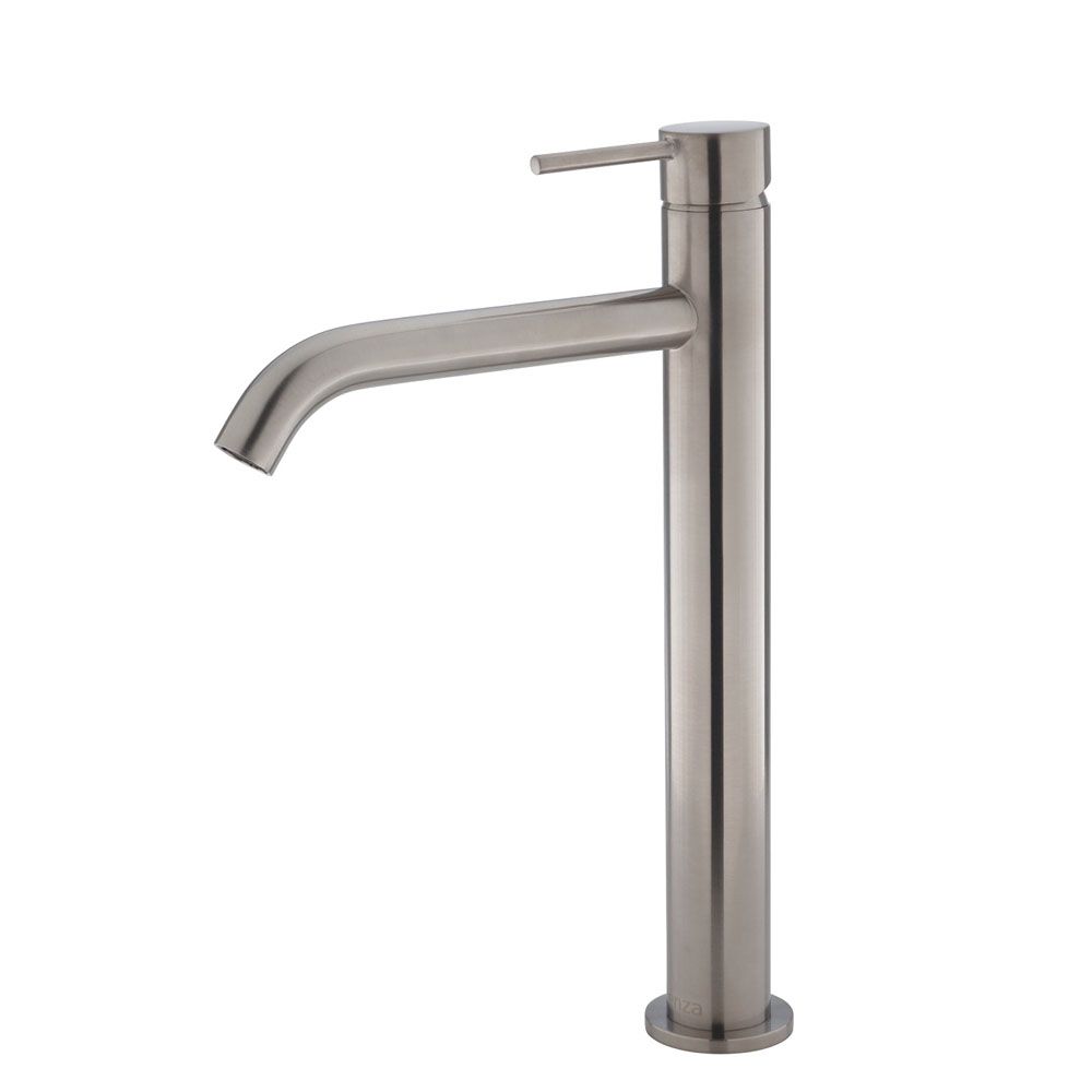 Kaya Tall Basin Mixer, Brushed Nickel