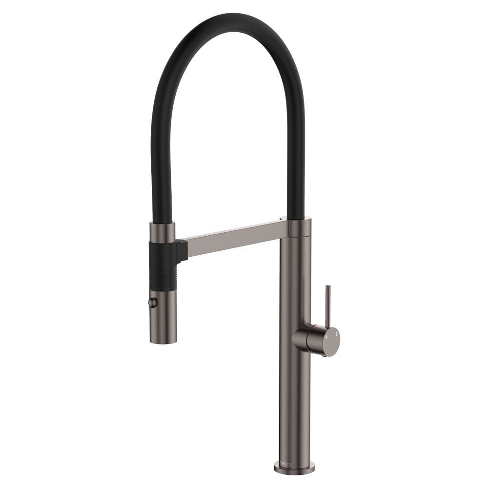Fienza Kaya Pull Down Sink Mixer, Gun Metal - Lead Free