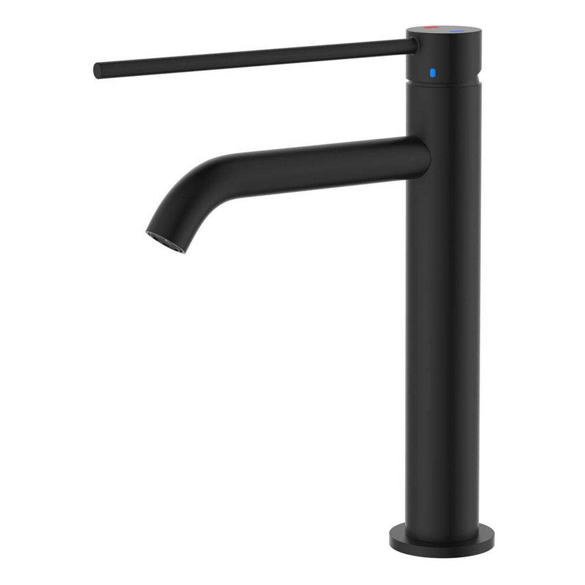 Fienza Kaya Care Medium Basin Mixer, Matte Black - Lead Free