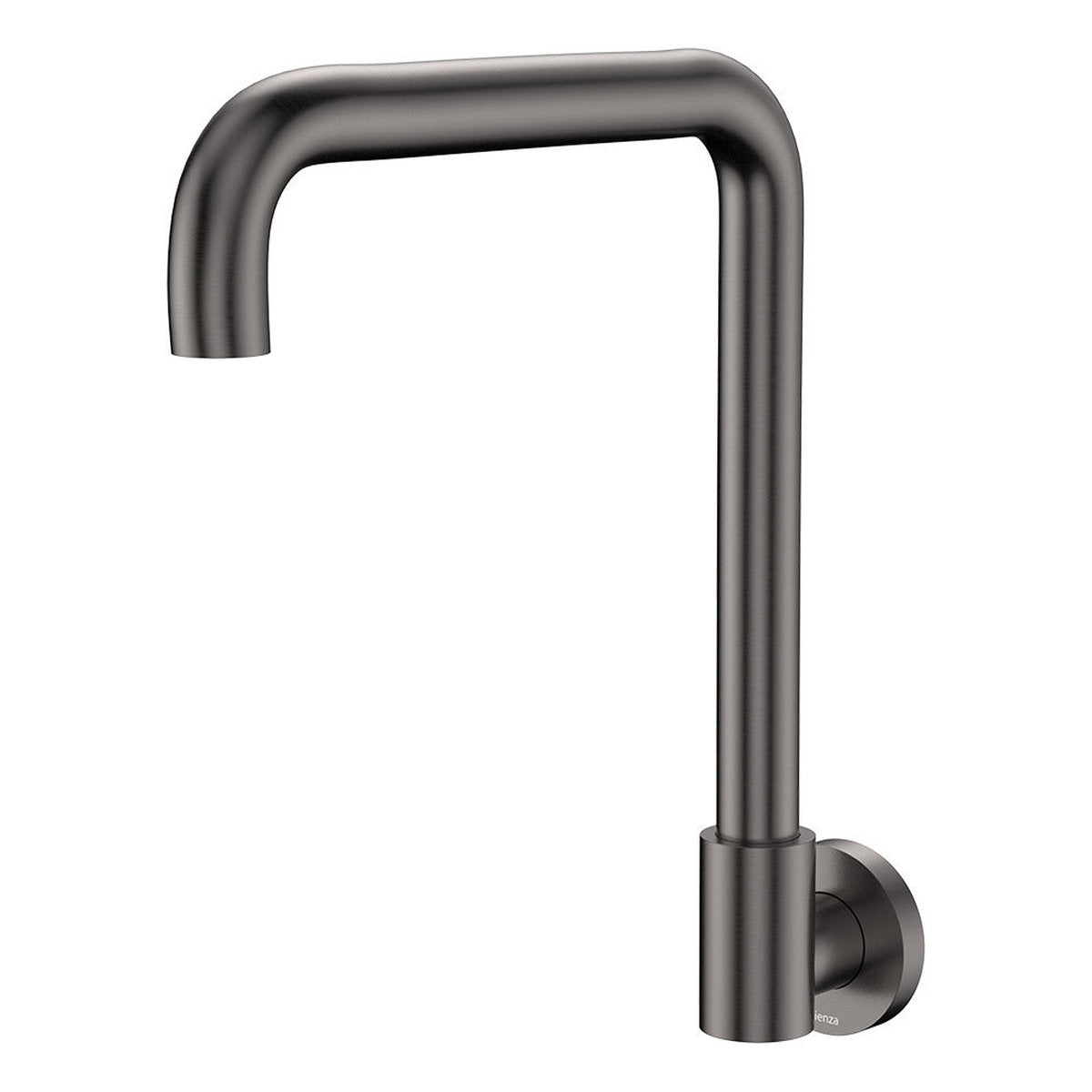 Fienza Kaya Squareline Wall Swivel Outlet Set, Gun Metal