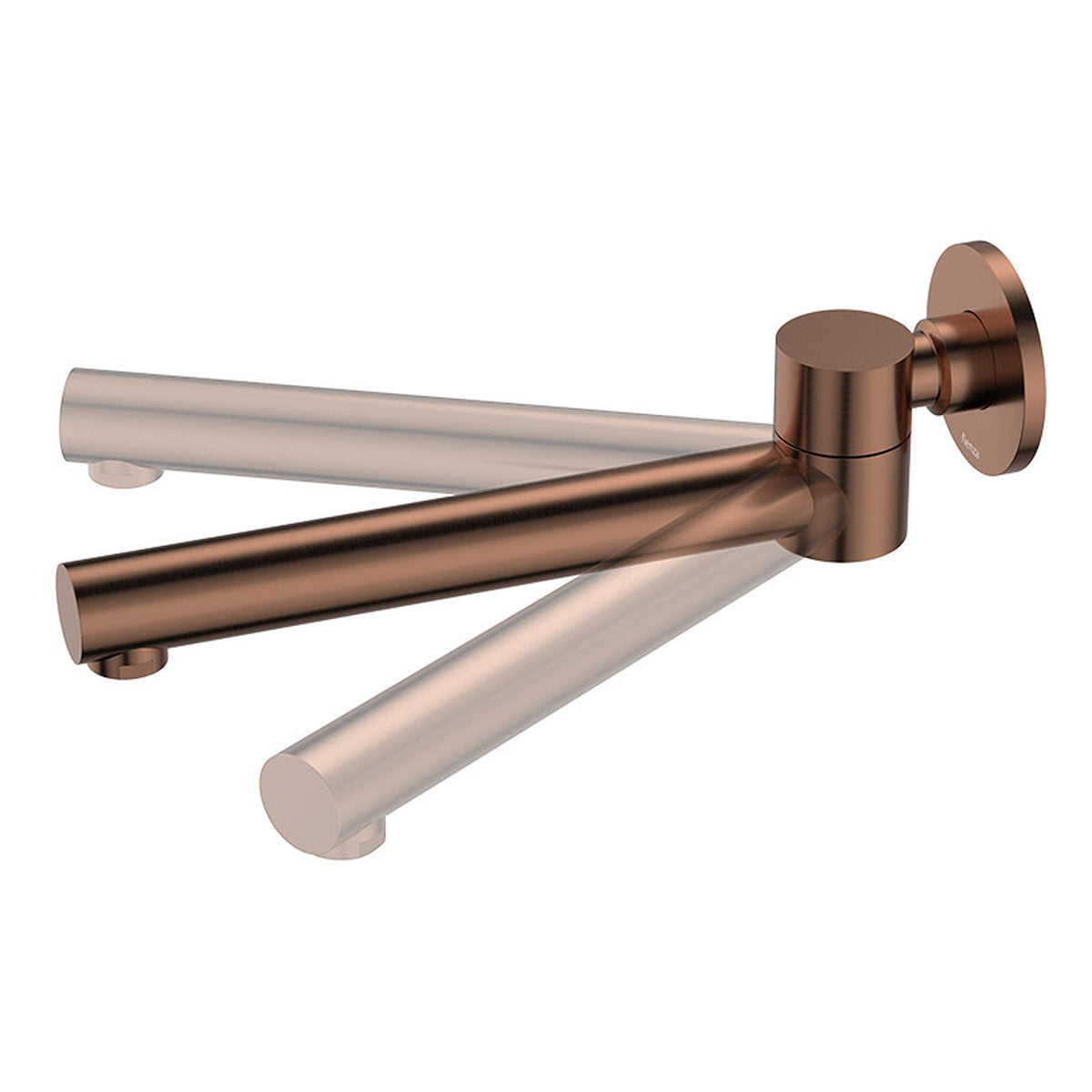 Fienza Kaya Swivel Basin/Bath Outlet, Brushed Copper