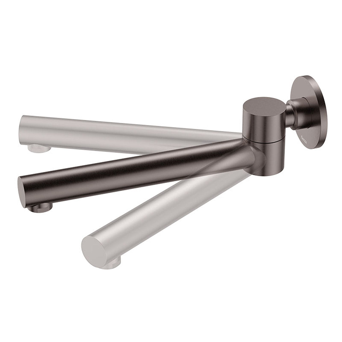 Fienza Kaya Swivel Basin/Bath Outlet, Gun Metal