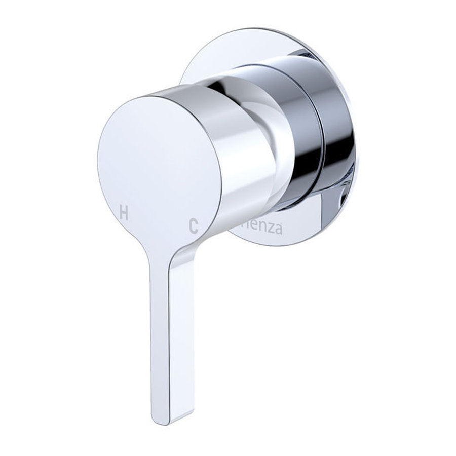 Fienza Sansa Wall Mixer, Small Round Chrome Plate