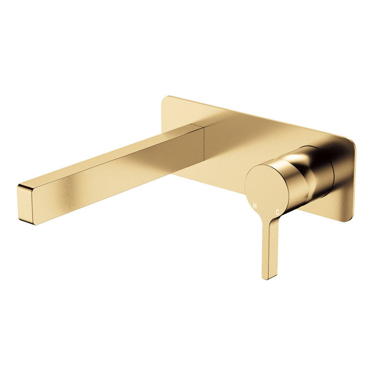Fienza Sansa Wall Bath Mixer Set, Urban Brass