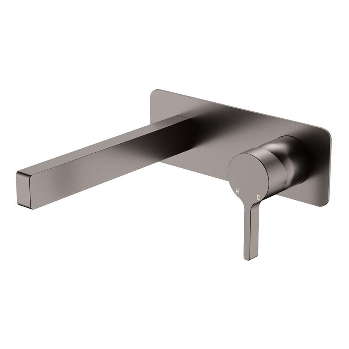 Fienza Sansa Wall Basin Mixer Set, Gun Metal