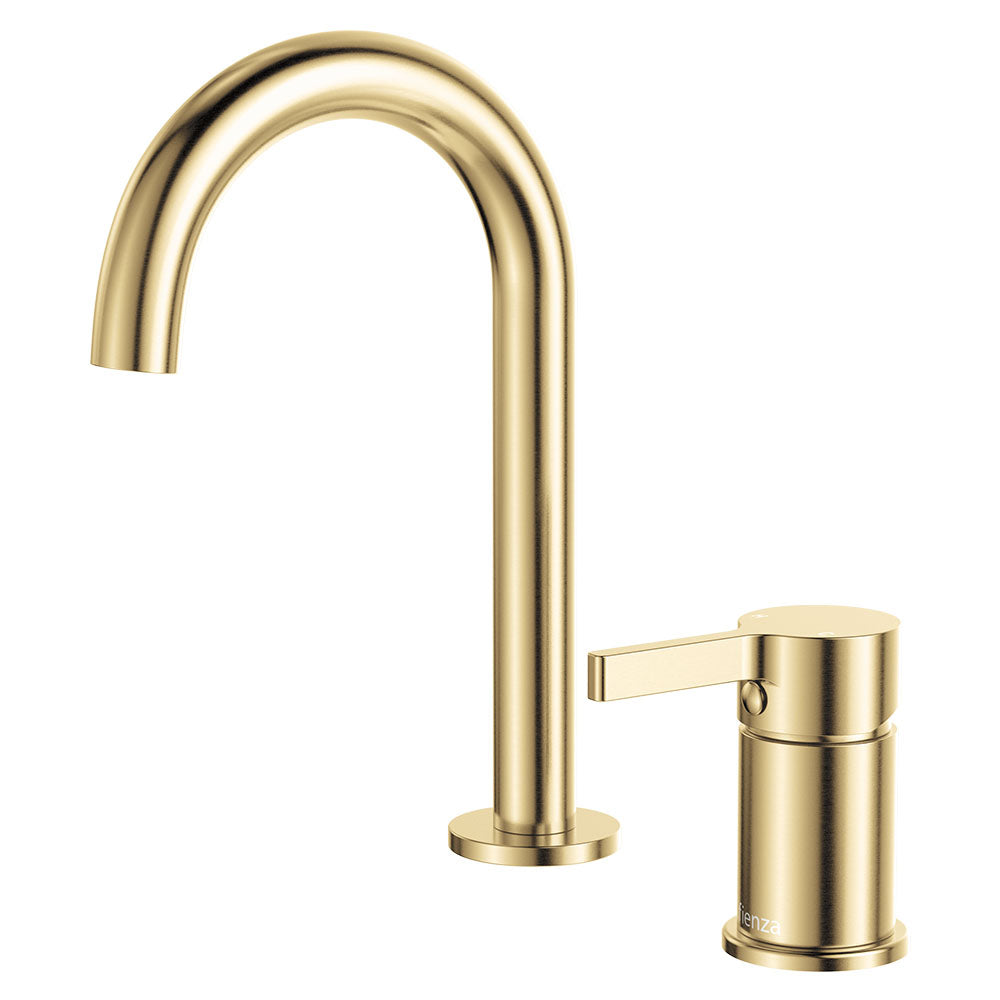 Sansa Round Hob Mixer Set, Urban Brass