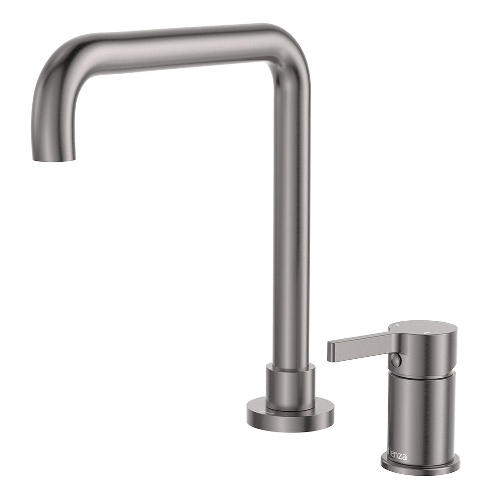 Sansa Squareline Hob Mixer Set, Gun Metal