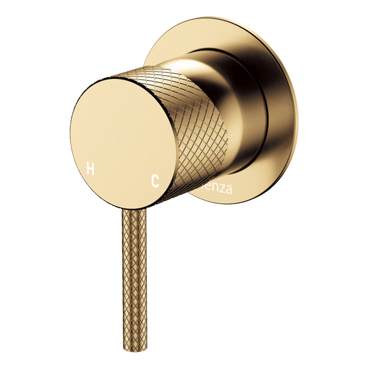 Axle Wall Mixer, Small Round Plate, Urban Brass