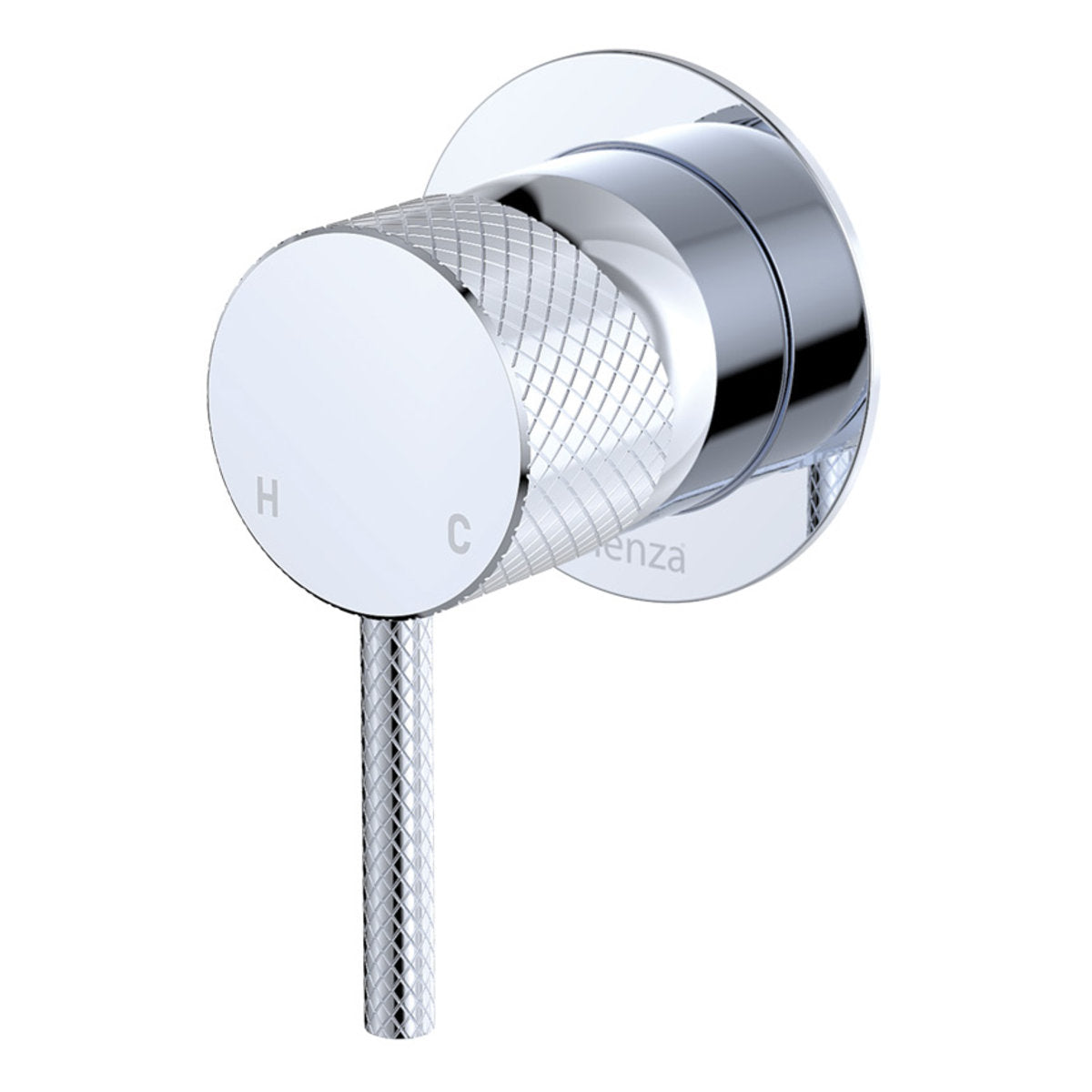 Axle Wall Mixer, Small Round Plate, Chrome