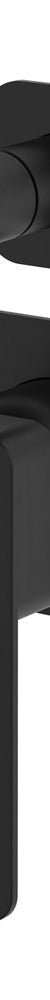 Fienza Tono Wall Diverter Mixer, Square Plates, Matte Black