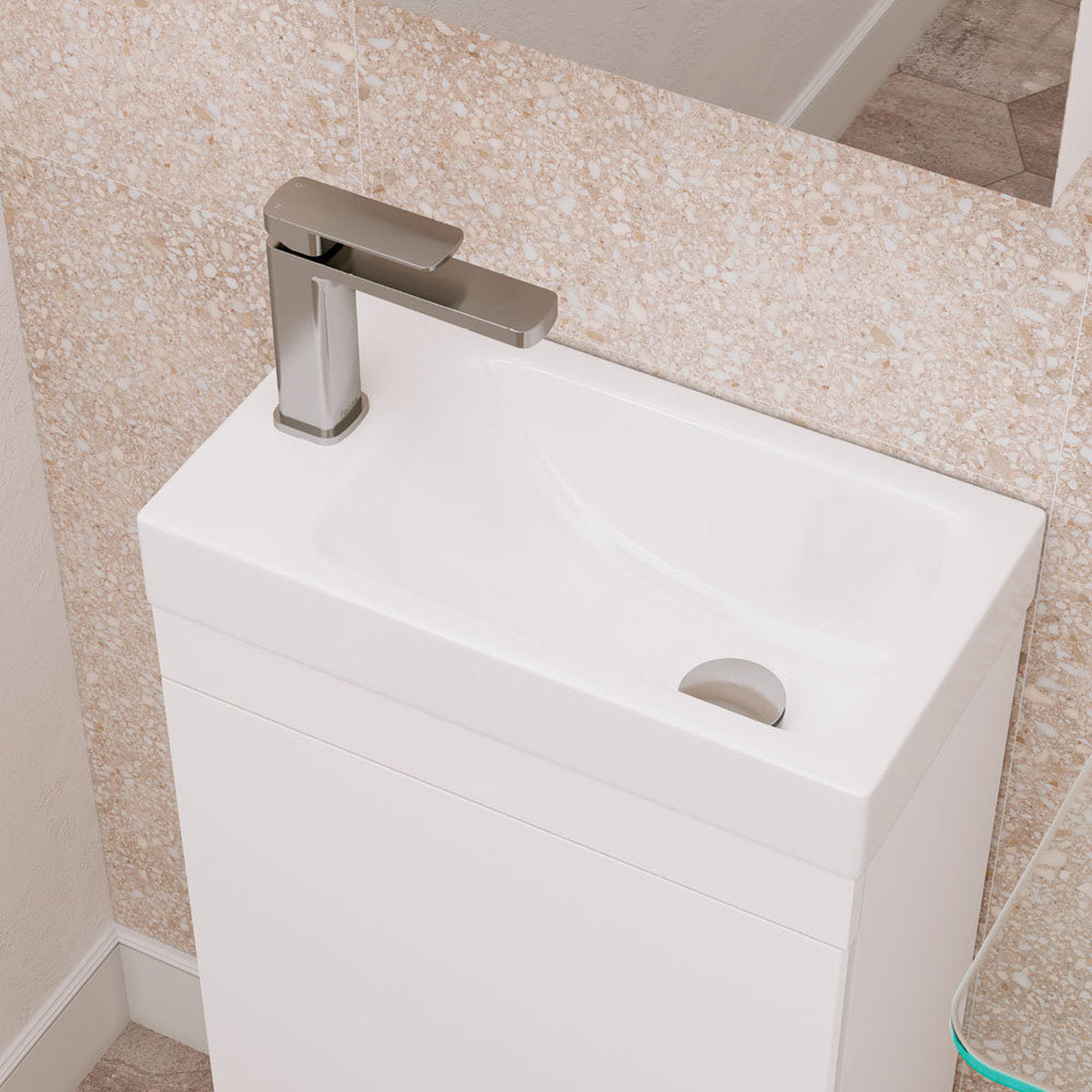 Fienza Tono Basin Mixer, Brushed Nickel - Lead Free