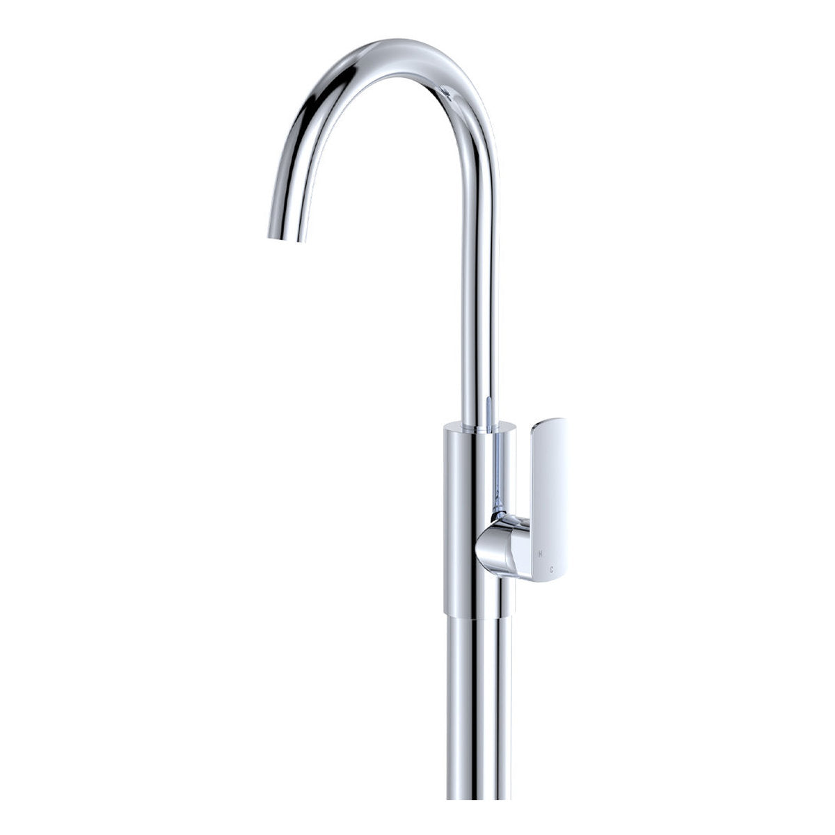 Fienza Tono Floor Mounted Basin/Bath Mixer, Chrome