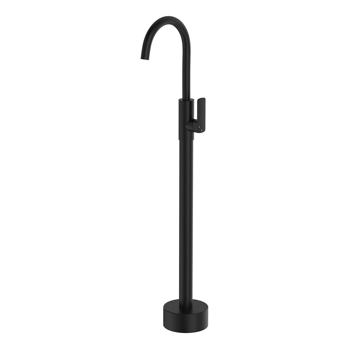 Fienza Tono Floor Mounted Basin/Bath Mixer, Matte Black