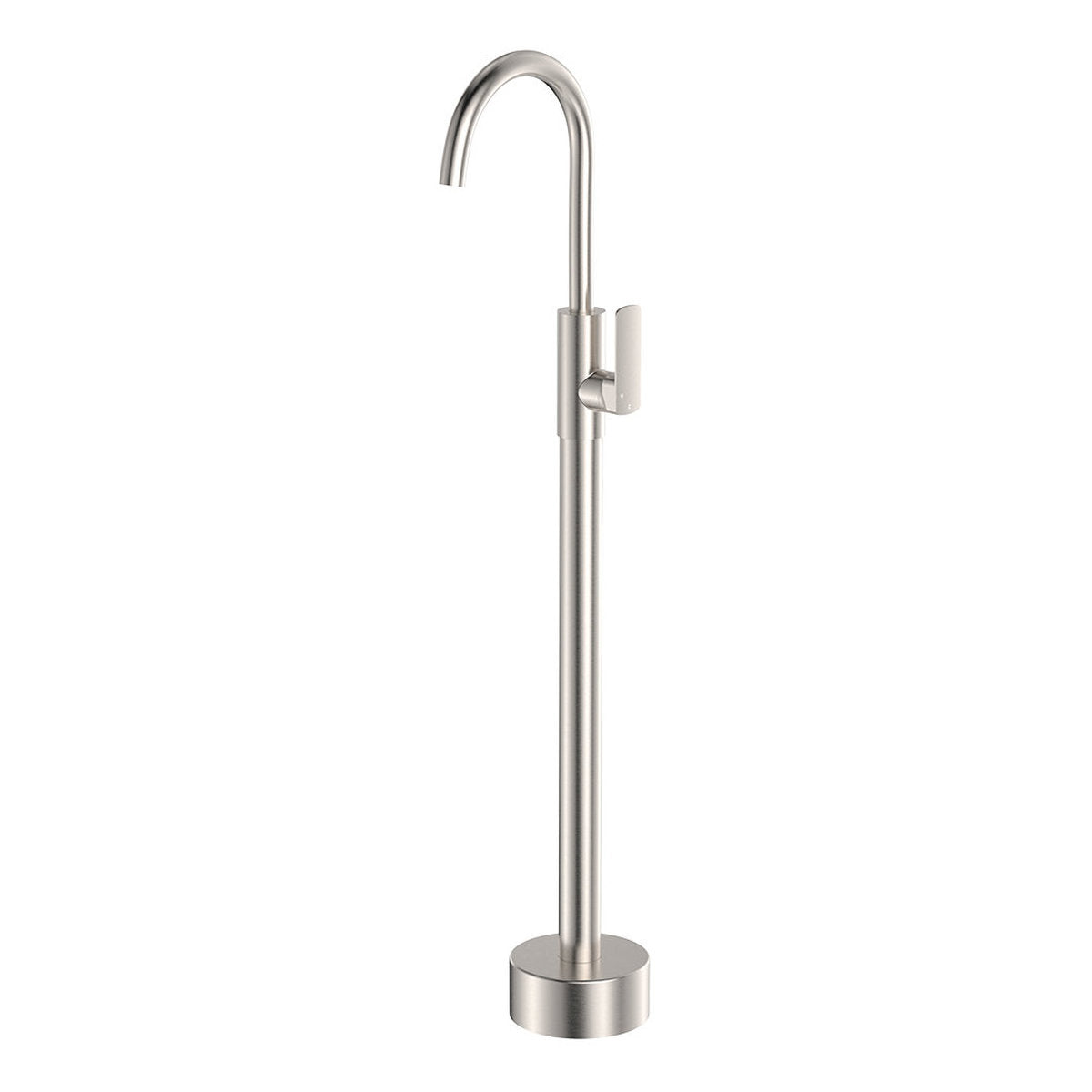 Fienza Tono Floor Mounted Basin/Bath Mixer, Brushed Nickel