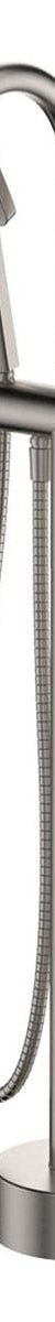 Tono Floor Mounted Bath Mixer With Hand Shower, Brushed Nickel