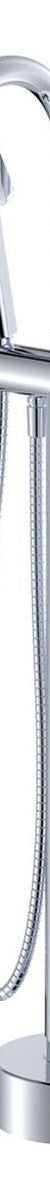 Tono Floor Mounted Bath Mixer With Hand Shower, Chrome