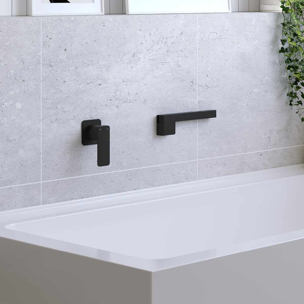 Fienza Tono Swivel Bath Outlet, Matte Black