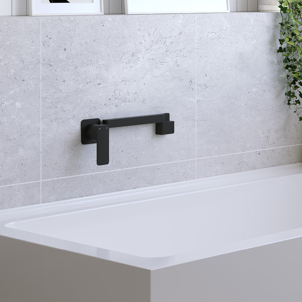Fienza Tono Swivel Bath Outlet, Matte Black