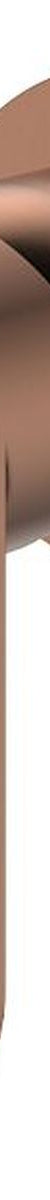 Empire Slim Wall Mixer, Round Plate, Brushed Copper