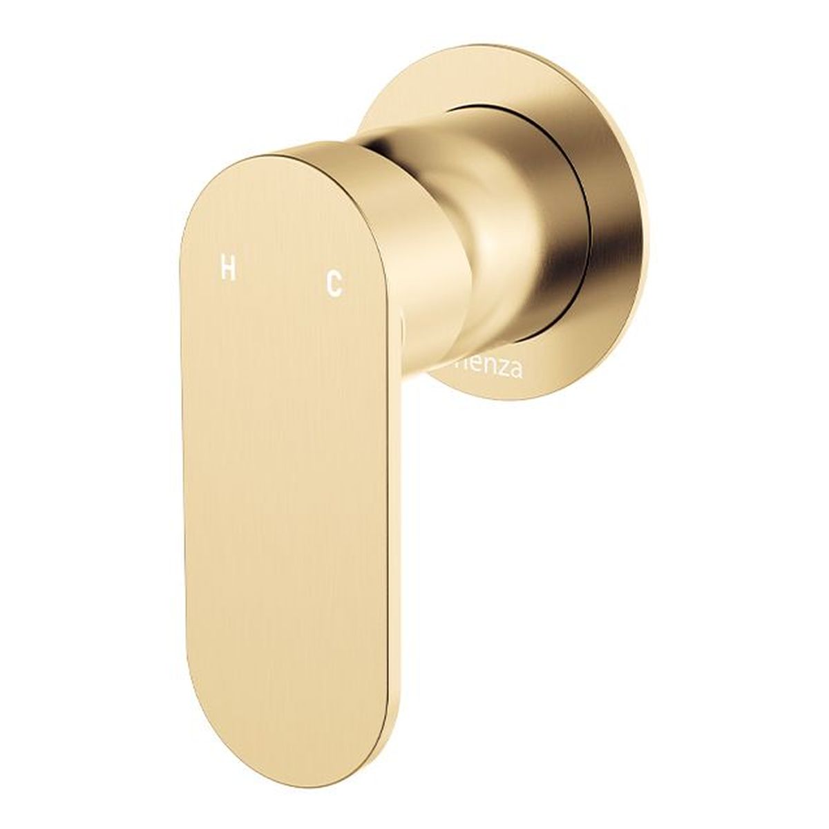 Empire Slim Wall Mixer, Round Plate, Urban Brass