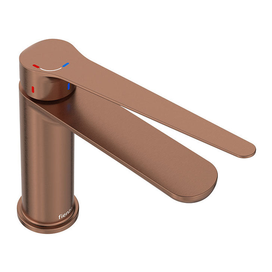 Fienza Empire Care Cold Start Basin Mixer, Brushed Copper
