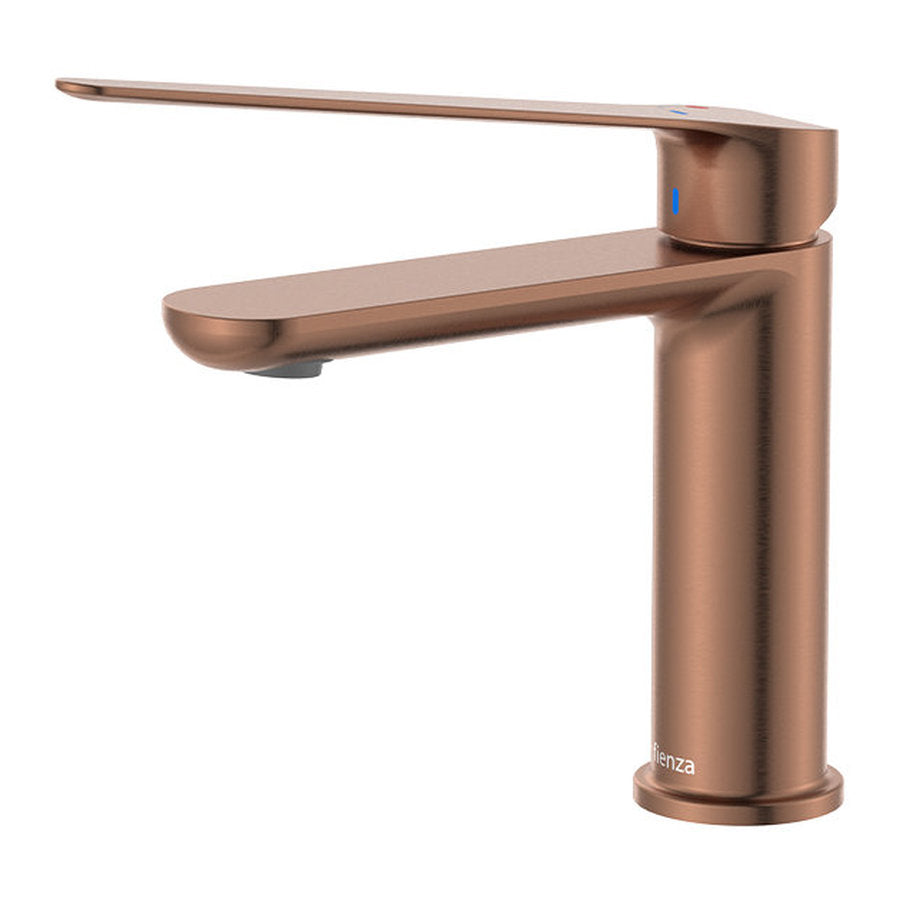 Fienza Empire Care Cold Start Basin Mixer, Brushed Copper