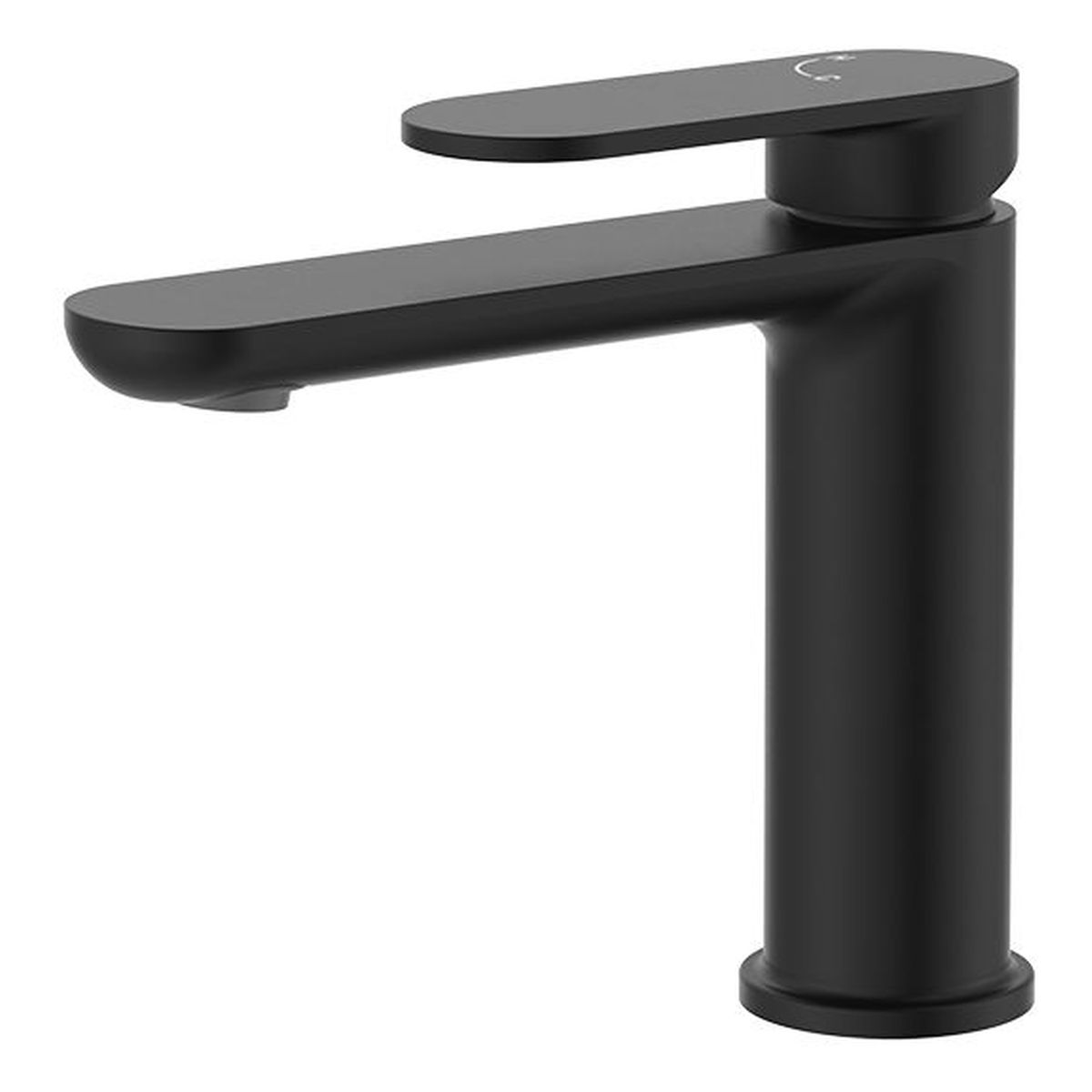 Empire Slim Cold Start Basin Mixer, Matte Black
