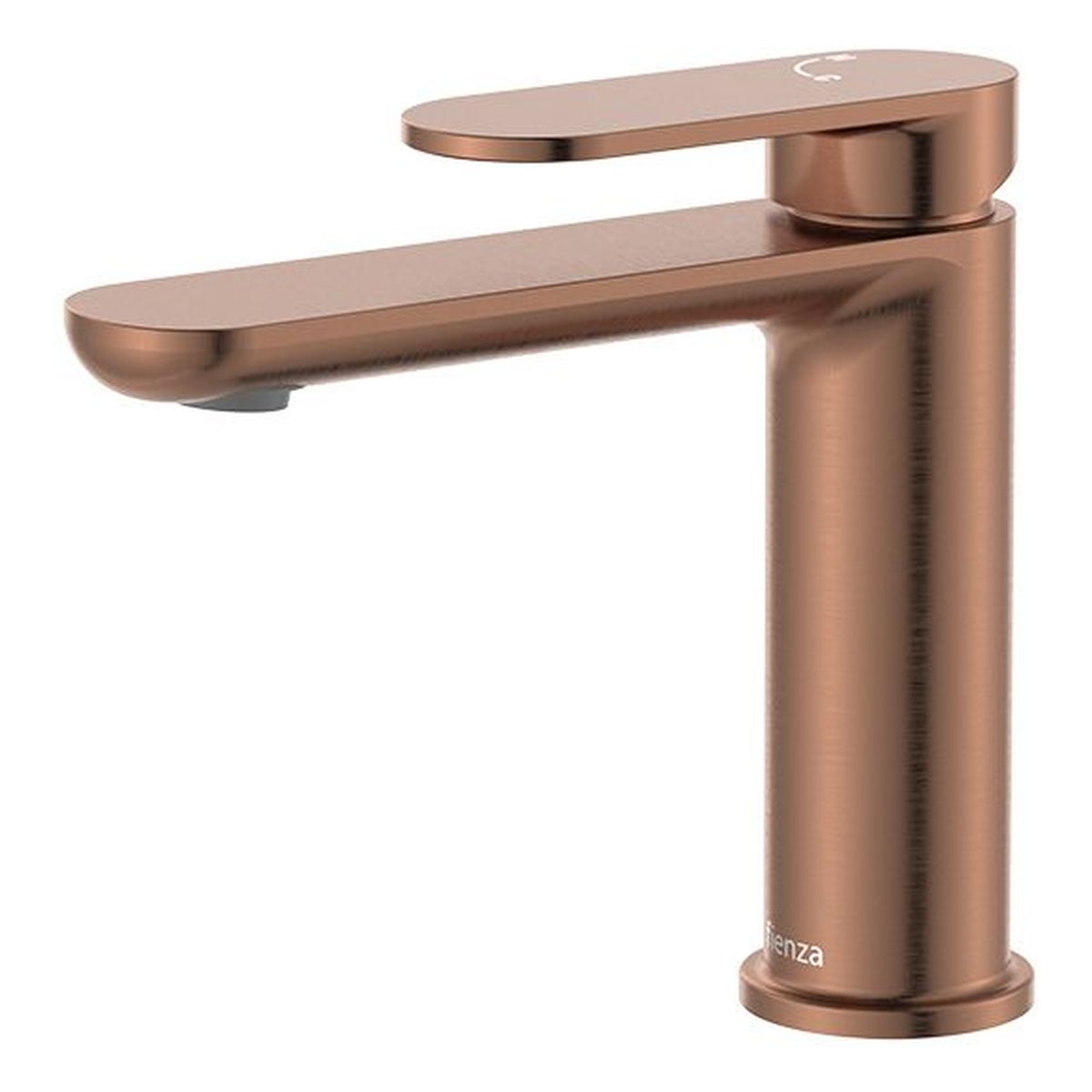Empire Slim Cold Start Basin Mixer, Brushed Copper