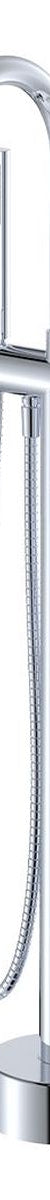 Empire Slim Floor Mounted Bath Mixer with Hand Shower, Chrome