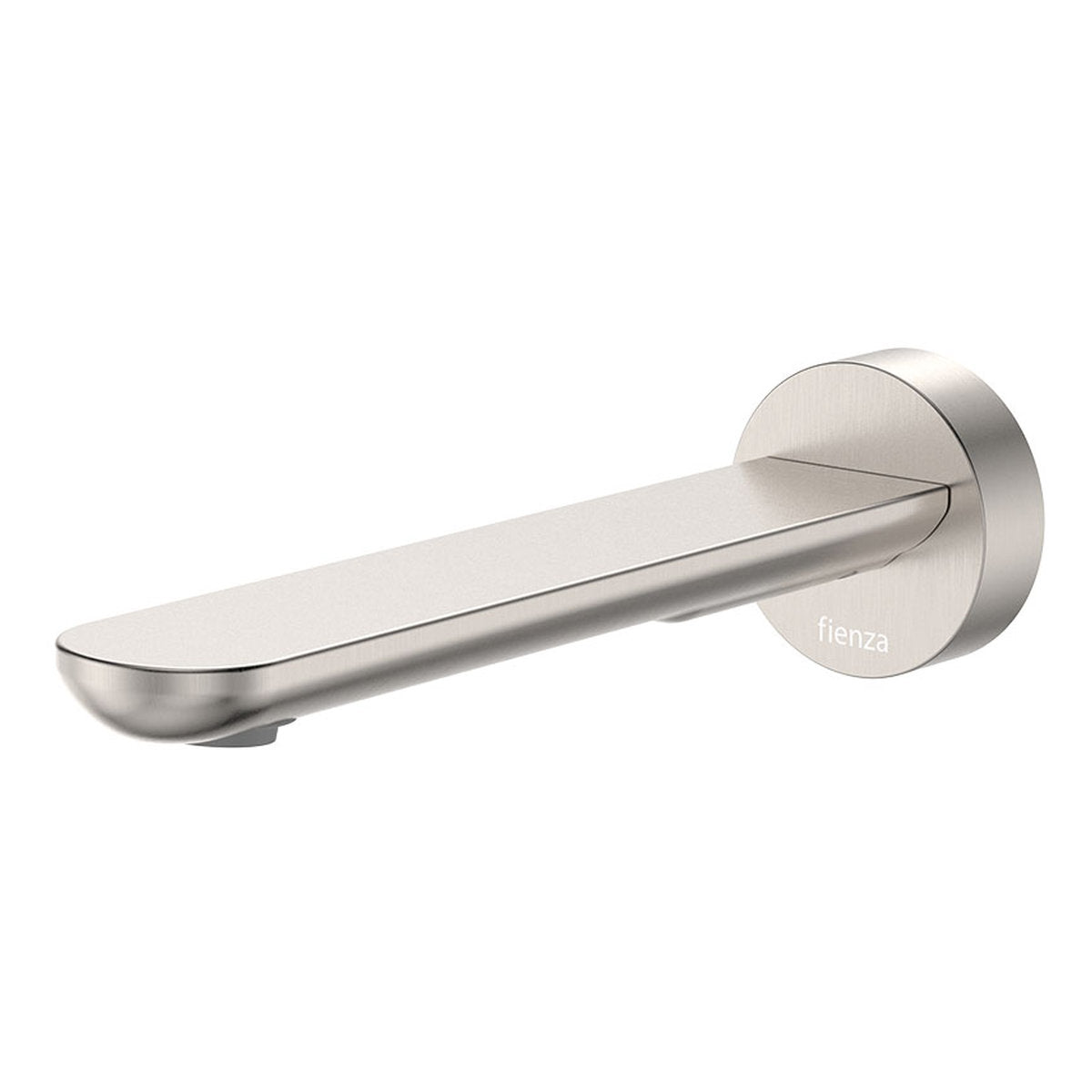 Fienza Empire Slim Basin/Bath Outlet, Round Plate, 180mm, Brushed Nickel