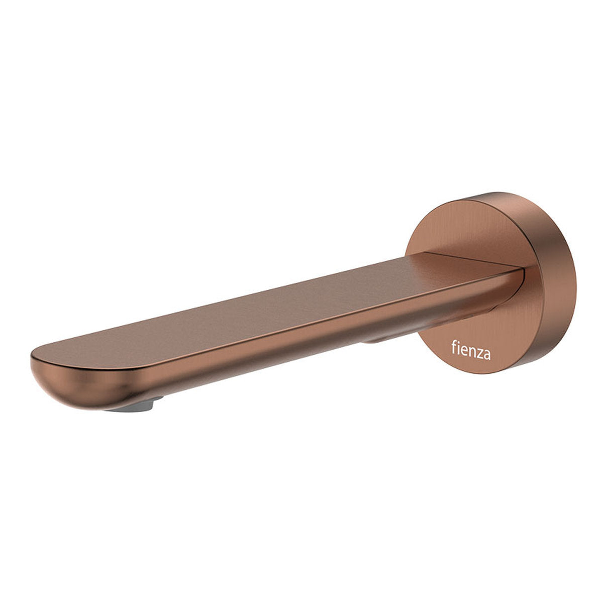 Fienza Empire Slim Basin/Bath Outlet, Round Plate, 180mm, Brushed Copper
