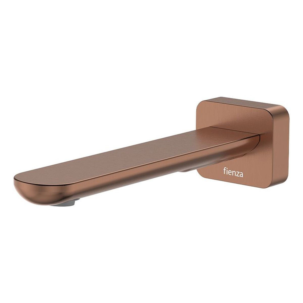 Empire Slim Basin/Bath Outlet, Square Plate, 180mm, Brushed Copper