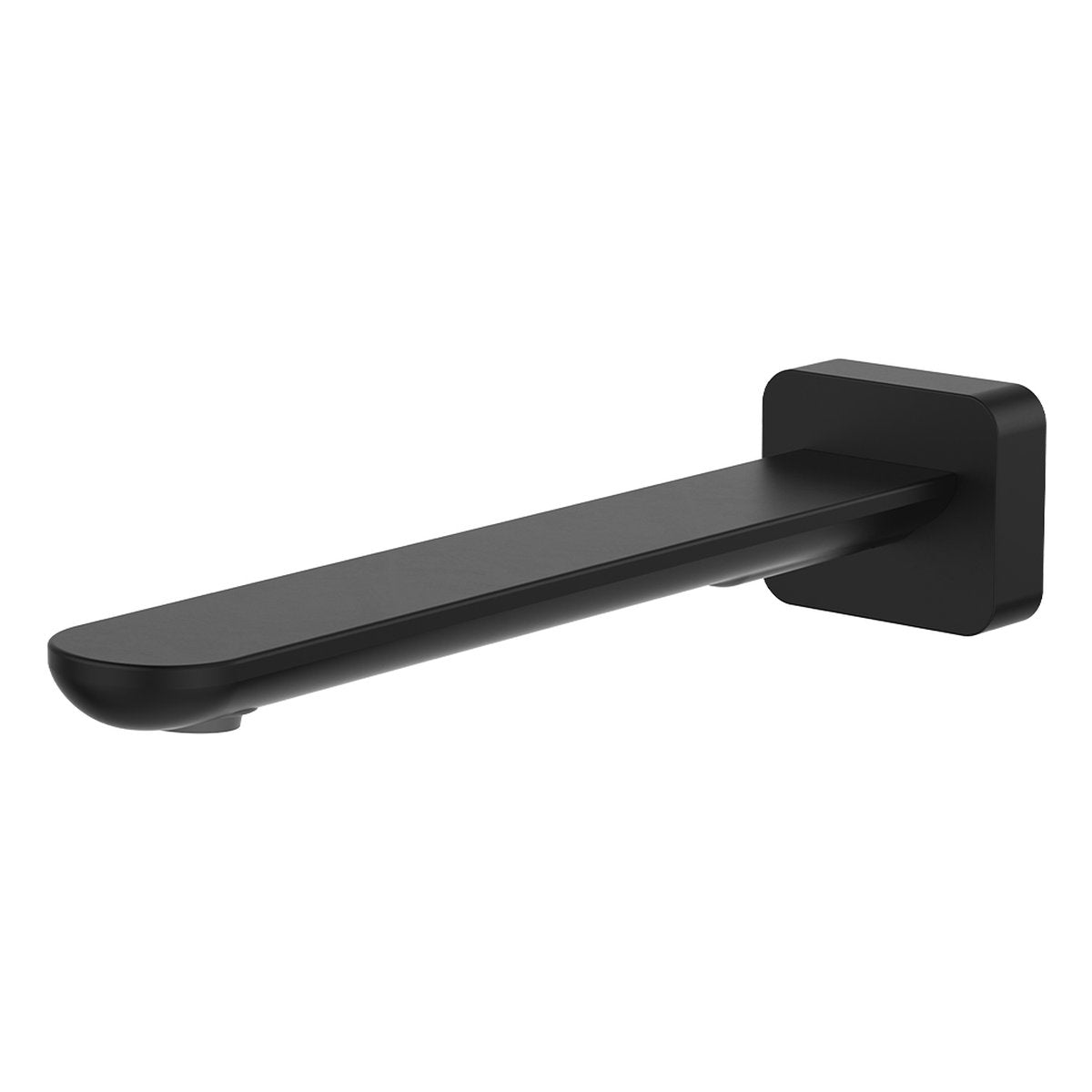 Fienza Empire Slim Basin/Bath Outlet, Square Plate, 220mm, Matte Black