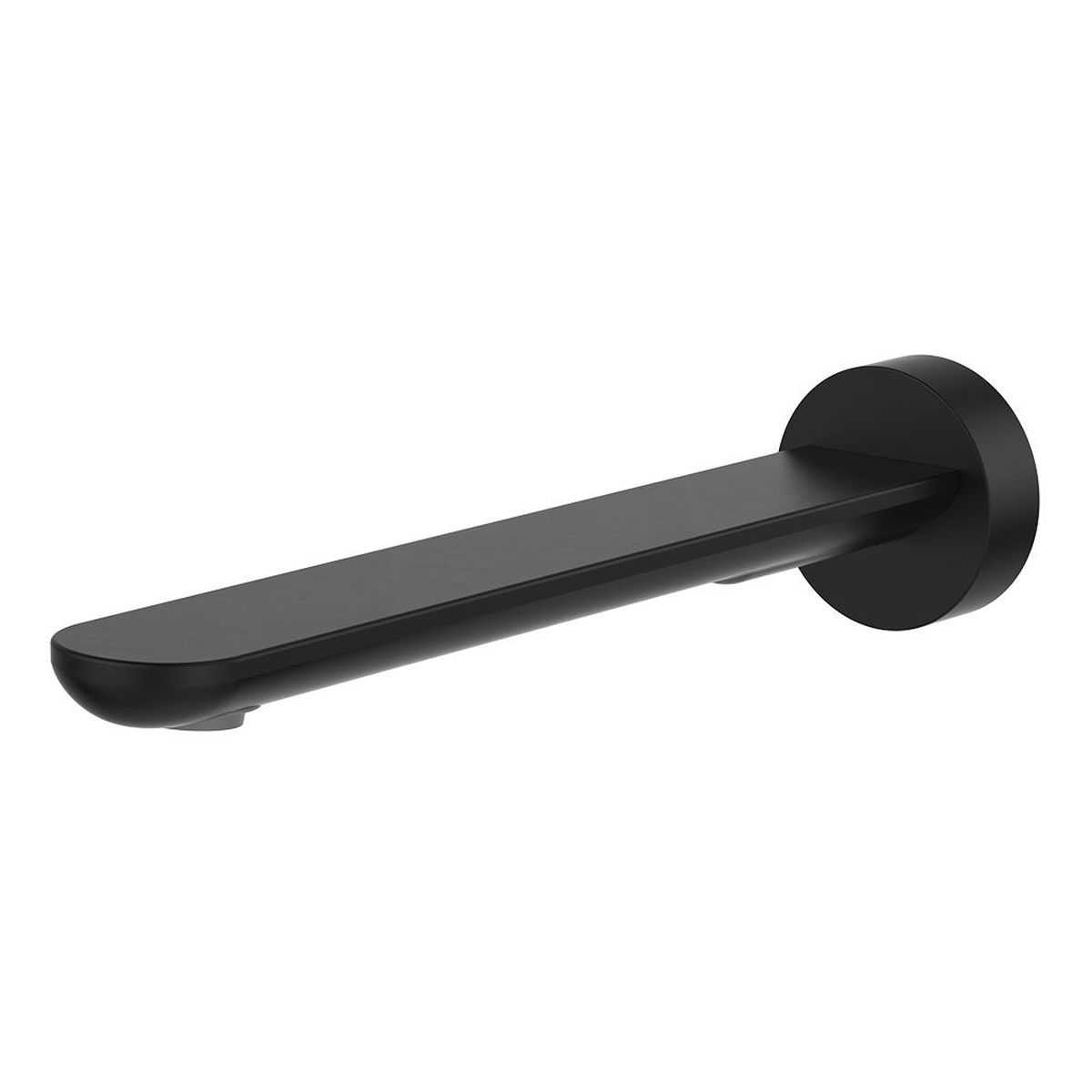 Empire Slim Basin/Bath Outlet, Round Plate, 220mm, Matte Black