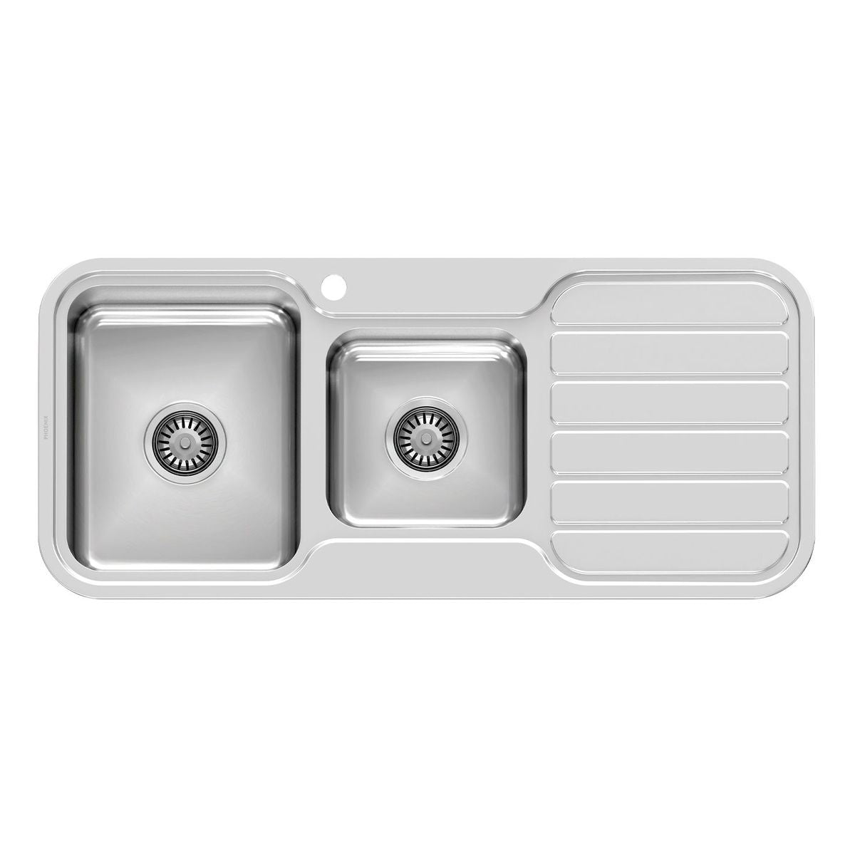 1000 Series 1 and 3/4 Left Hand Bowl Sink with Drainer and Taphole