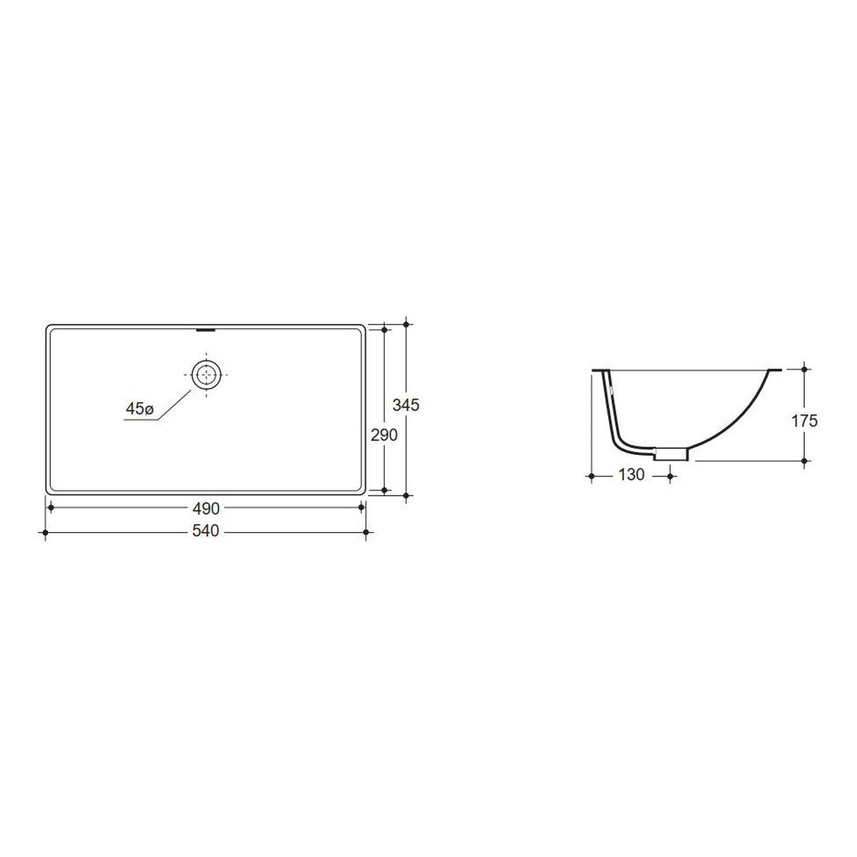 Studio Bagno Enjoy II Undercounter Basin
