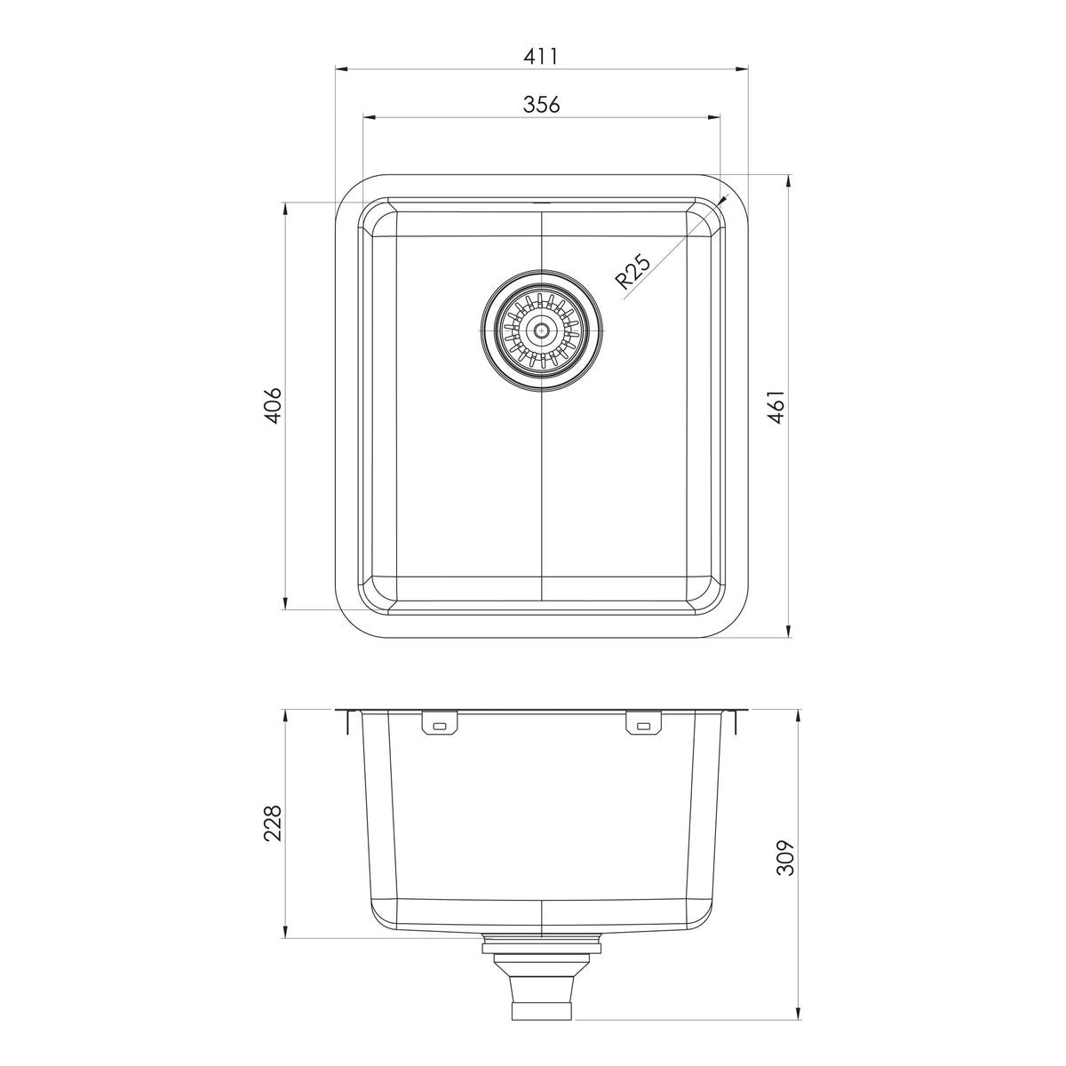 2000 Series Single Bowl Sink