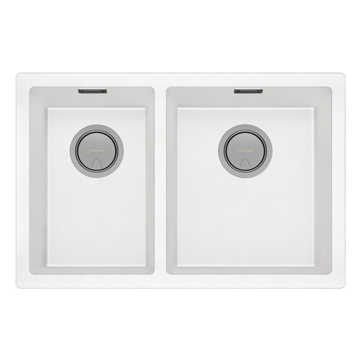 5000 Series 1 and 3/4 Right Hand Bowl Sink - Matte White